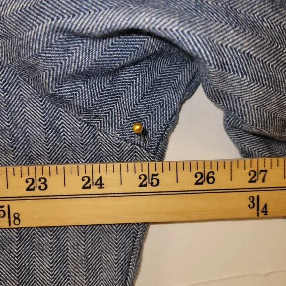 VINTAGE WEARGUARD COVERALLS BLUE COTTON HERRINGBONE DENIM WORKWEAR 46L - Picture 10 of 12